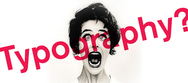 woman screaming typography